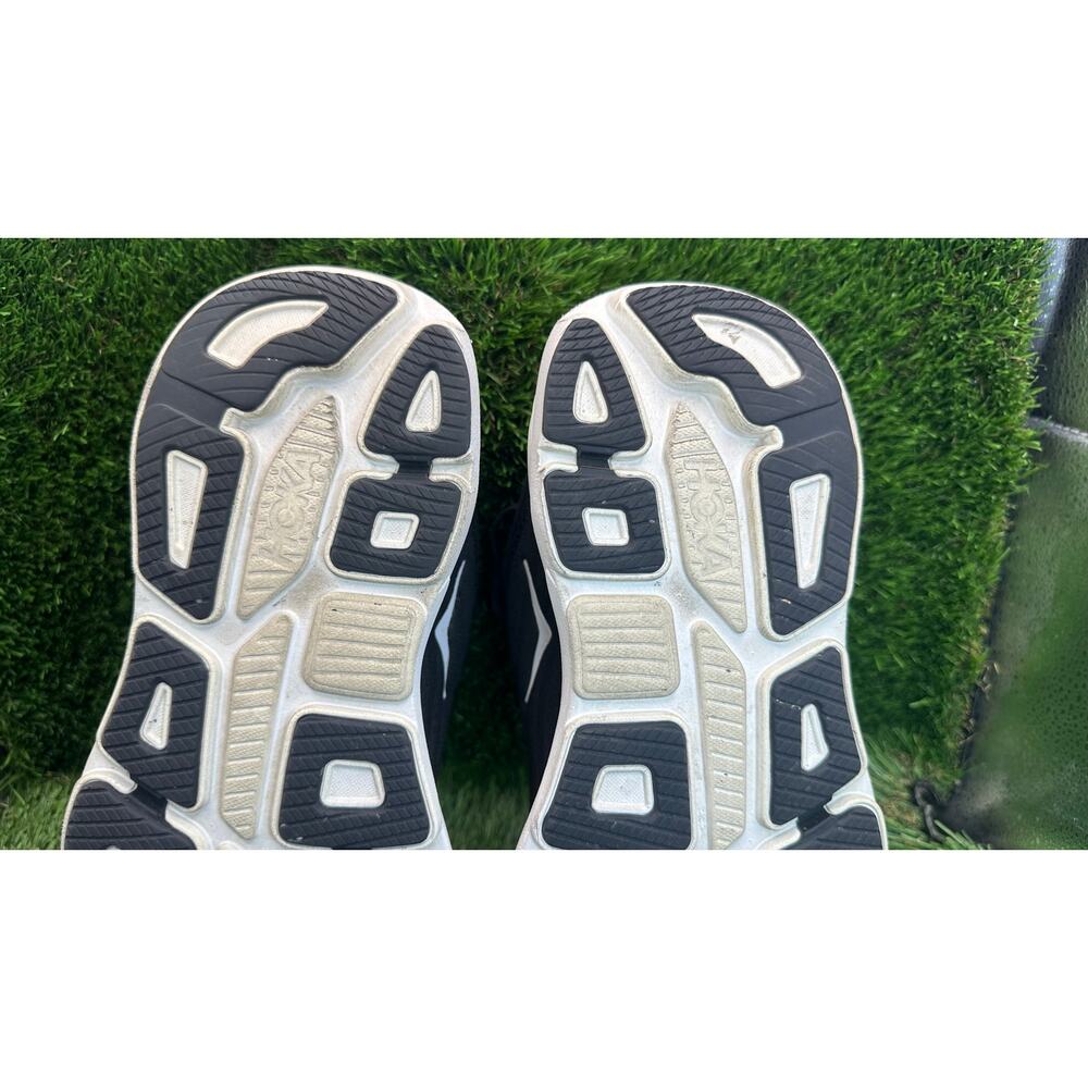 Hoka One One Bondi 9 1162014-BWHT Athletic Sneaker Womens 8.5D Black Knit Sports - Picture 9 of 12